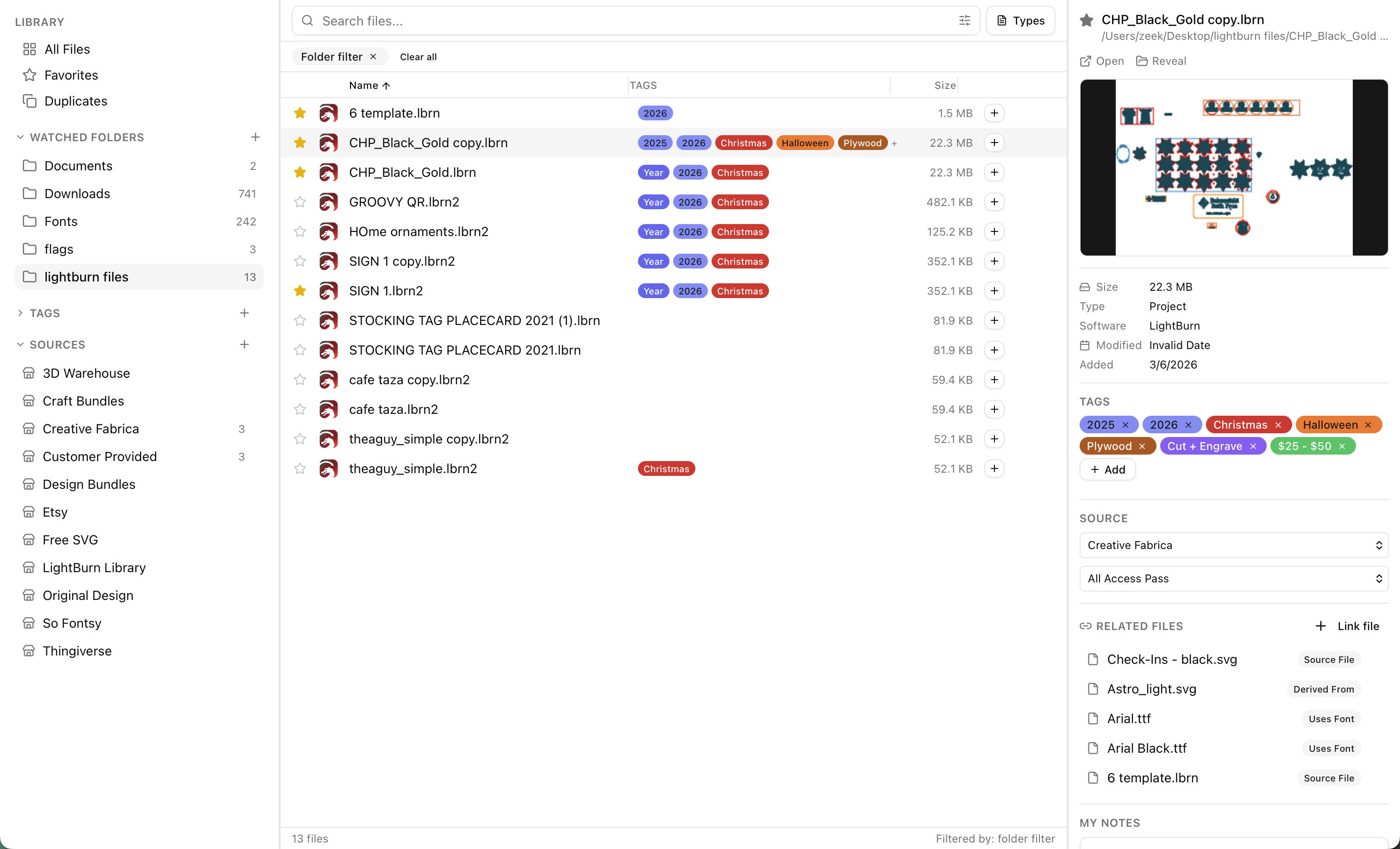 MakerVault application screenshot
